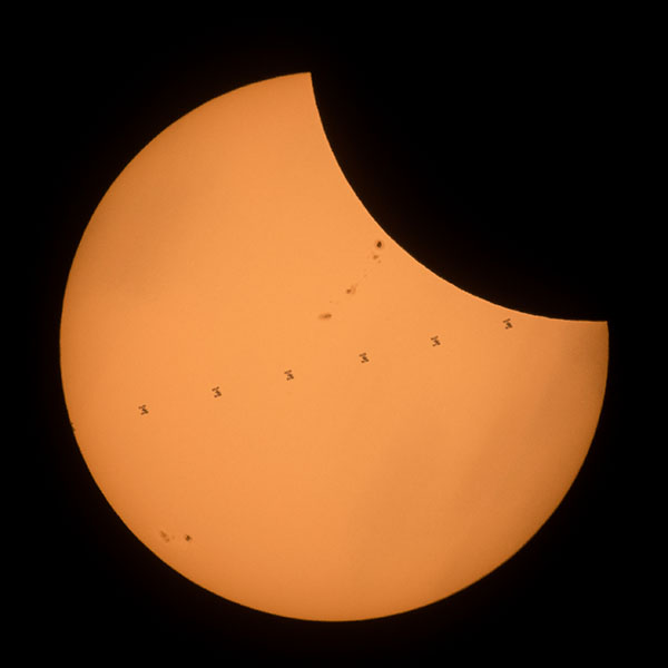 ISS Transit During 2017 Solar Eclipse