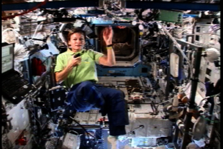 Peggy Whitson aboard the ISS