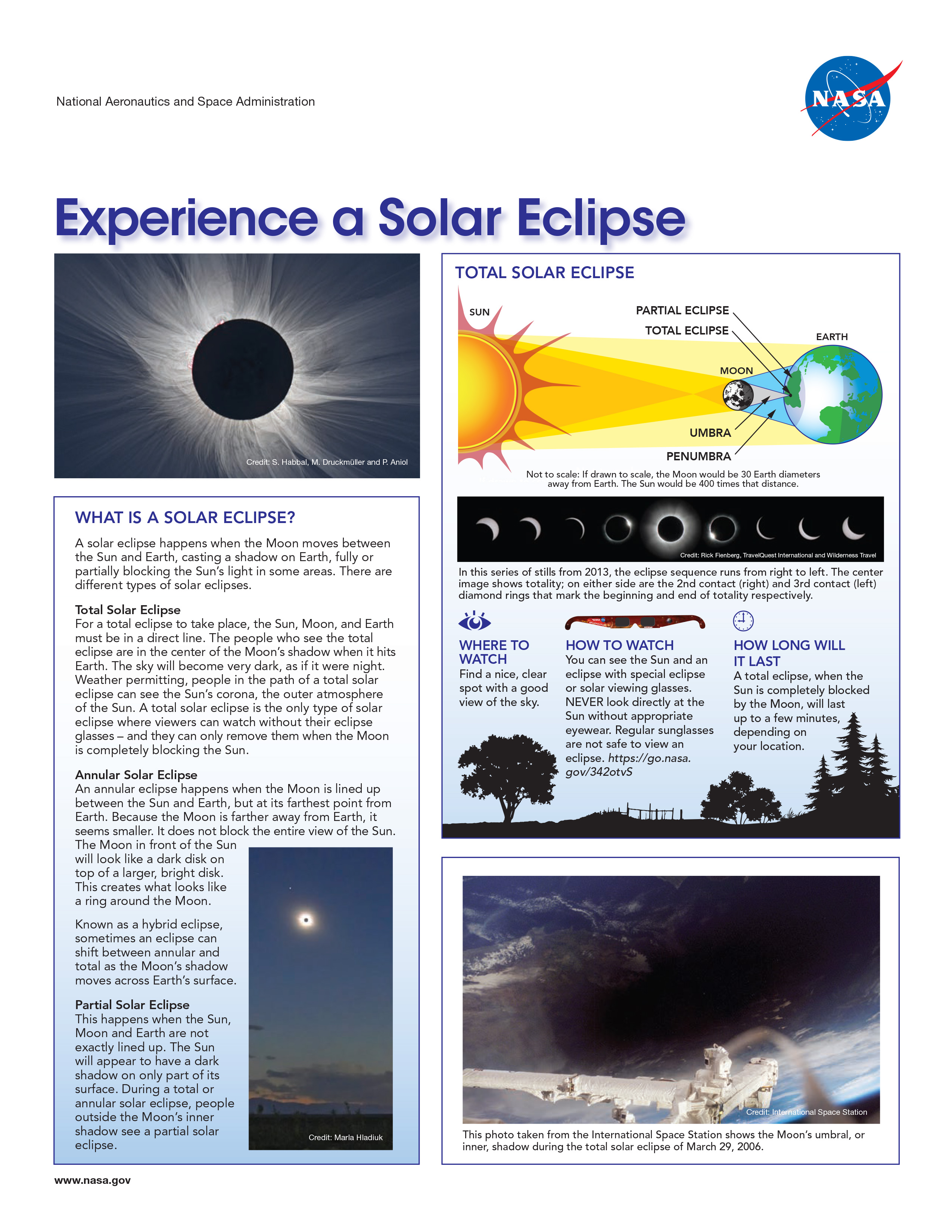 NASA eclipse safety flyer thumbnail